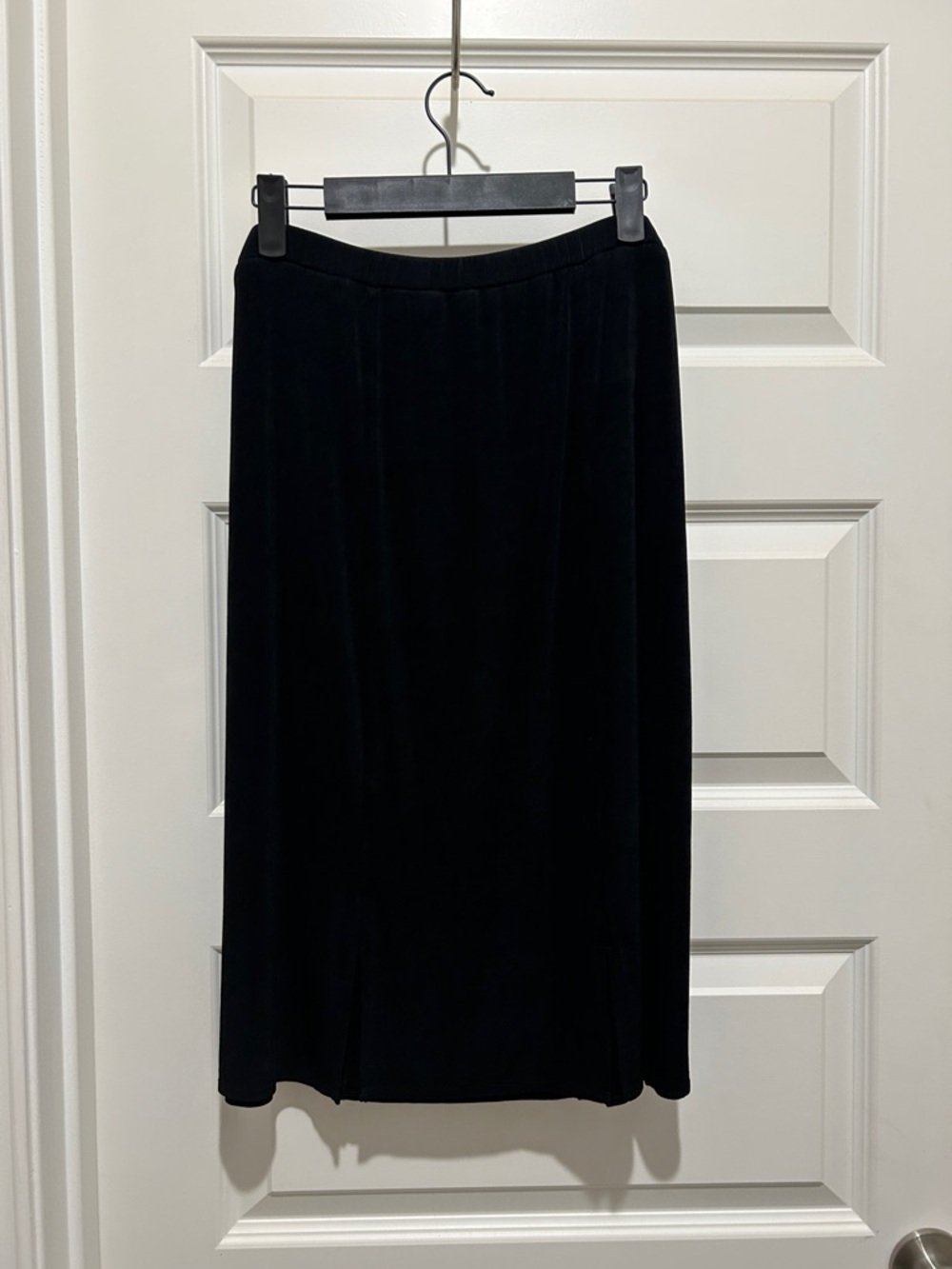 Chico's Black Midi Skirt with Clean Waistband